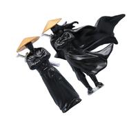 HEMOTON 2pcs Miniature Chinese Warrior Statues Plastic Ancient Figure Ornaments Micro Landscape Decor for Bonsai