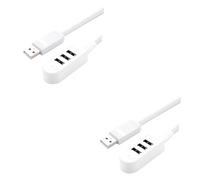 HEMOTON 2pcs Multi-function Charger Extension Line Hub Hub Multi-port for USB USB Port Expander