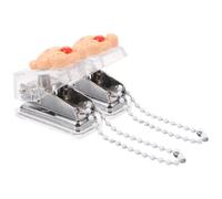 HEMOTON 2pcs Multi-function Mini Hole Punch Paper Hole Puncher Made of Metal and Plastic, Easy to Operate Household Paper Puncher for DIY Crafts and Decorating Your Photo Album
