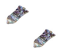 HEMOTON 2pcs Natural Abalone Shell Truss Rod Cover for Easy Installation Epip Electric Guitars and Style Replacement Accessory