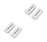 HEMOTON 2pcs Neck Bridge Pickup Covers Soapbar Covers Pole Spacing for Guitars