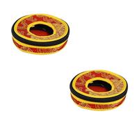 HEMOTON 2pcs Nepal Made Meditation Chime Bells Storage Bag Handbell Bag for Tibetan Bell Portable Protective Pouch Easy Carry