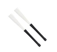 HEMOTON 2pcs Nylon Jazz Drum Brushes for Percussion Instruments Lightweight and Drum Brush All Skill Levels Effects