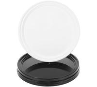 HEMOTON 2pcs Paint Can Replacement Lid for 20l Buckets, Pp Plastic Pail Lid with Reinforcing Shape and Easy to Seal Design, Suitable for Paint Buckets and Storage Containers