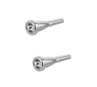 HEMOTON 2pcs Plated French Horn Professional for Musical Instrument Silver Plating for Playing in Concerts and Recitals