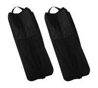 HEMOTON 2pcs Portable Drumstick Bag for Drummers Storage Case Thick Material for Travel and Storing Drum Set Mallets and Sticks