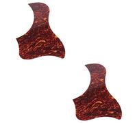HEMOTON 2pcs Professional Guitar Pickguard Self-adhesive Guard for Acoustic Guitar Dark