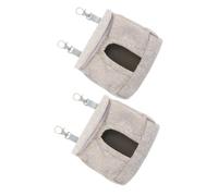 HEMOTON 2pcs Rabbit Hay Feeder Bag for Small Animals Slow Feeding Pouch for Guinea Pigs and Bunnies Easy to Install and Clean Stimulates Natural Foraging