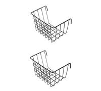 HEMOTON 2pcs Rabbit Hay Feeder Durable Hollow Cast Iron Basket for Rabbits Guinea Pigs Easy Access Hay Dispenser Sturdy Pet Cage Holder for Clean Feeding