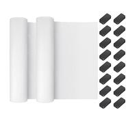 HEMOTON 2pcs Range Hood Filters Paper Grease Filter Paper for Kitchen Hood Exhaust Fan Cover Replacement for Microwave Fan