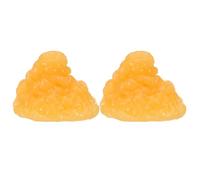 HEMOTON 2pcs Realistic Human Fat Anatomy Model with Tpe Material and Yellow Colour, Educational Tool for Classrooms to Demonstrate Subcutaneous and Visceral Fat Distribution, Enhancing