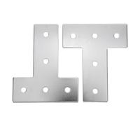 HEMOTON 2pcs Shaped Metal Frame Bracket for Rc Car Iron Structural Components for Model Engineering Chassis Reinforcement DIY Robot Building Kit Parts Compatible with Multiple Rc Models