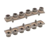 HEMOTON 2pcs Silicone Conductive Contact Pads for Electronic Keyboard Key Repair, 6-key Replacement Strips Compatible with Digital Piano, Keyboard Accessories for Stable Performance