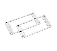HEMOTON 2pcs Silver Metal Electric Guitar Pickup Protection Frames 2mm Thick Iron Pickup Covers for Electric Guitar Accessories