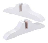 HEMOTON 2Pcs Small Room Divider Wooden Stand Base, Folding Room Divider Stand with Stable Support, Vintage Style Poplar Wood Screen Panel Base for Office and Home Use