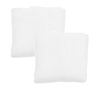 HEMOTON 2pcs Snowflake Cotton Christmas Fake Blanket for Crafts Holiday Party Decorations Photo Prop for Christmas Village Display