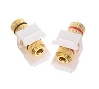 HEMOTON 2pcs Speaker Binding Post Banana Jacks Connector Spiral Audio Binding Post for Professional Music Playback Secure Locking Design