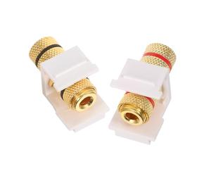 HEMOTON 2pcs Speaker Binding Post Banana Jacks Connector Spiral Audio Binding Post for Professional Music Playback Secure Locking Design