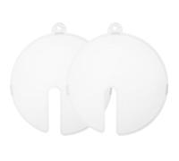 HEMOTON 2pcs Splash-Proof Plastic Mixing Bowl Guard Lids for Egg Beater and Whisk, Comfortable Hand Feel, for Making Bread and Family Use