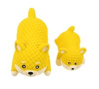 HEMOTON 2pcs Squeaky Dog Toys Latex Puppy Teething Toys Interactive Dog Chew for Small Medium Large