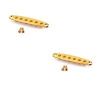 HEMOTON 2pcs String Guitar String Ferrules Bushing through Body Ferrules for Bass Guitar Replacement Accessories