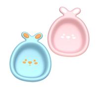 HEMOTON 2pcs Thicken Wash Basin Bunny Washbasin for Face Foot Bath Outdoor Bath Tub for Travel Born Tub
