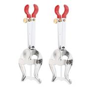 HEMOTON 2pcs Trumpet Lyre Music Sheet Holder Clips Adjustable Angle Metal Marching Band Lyres for Trumpet Clarinet Outdoor Portable Music Instrument Accessories