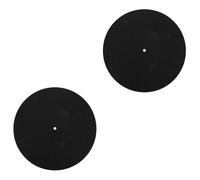 HEMOTON 2pcs Turntable Mat Felt Disc Thickness Protective Pad for Record Player for Home Audio Setup