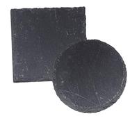 HEMOTON 2Pcs Turtle Basking Platform Decorative Rocks for Reptiles Multi Functional Sunbathing Area Rectangular Round Base for Turtle Tanks and Aquariums