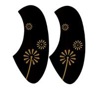 HEMOTON 2pcs Ukulele Pickguards Acoustic Ukulele Scratch Plates Protective Guard Set Anti-scratch Protective Parts for Beginner and Professional Players