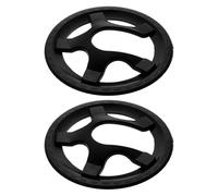 HEMOTON 2pcs Universal Bike Chainring Guard Protector with 5-hole Plastic Crankset Cover for Mountain Bike Chainwheel Protection and Replaceable Design