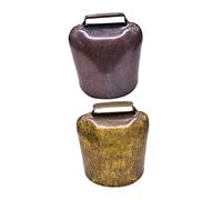 HEMOTON 2Pcs Vintage Cattle Bells for Farming Loud Theft Sheep Bell Hanging Decor Durable Pendant for Livestock Unique for Farmers Alarm Device for Cows Horses