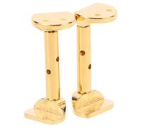 HEMOTON 2pcs Violin Chin Rest Screws Replacement Parts Metal Clamp Easy to Install Not Easily Deformed Suitable for 3/4 and 4/4 Violins for Players