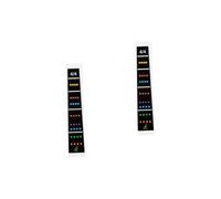 HEMOTON 2pcs Violin Finger Guide Finger Chart Fret Guide Label Violin Fingerboard Sticker Fretboard Marker for Beginners Music Learning Tool