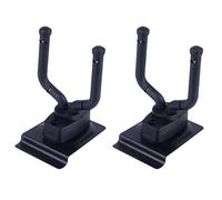 HEMOTON 2pcs Wall Mount Guitar Hook Guitar Holder Rack for String Instrument Groove Plate Bracket for Bedroom Living
