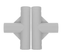 HEMOTON 2pcs Way Plastic Tee Playpen Replacement Parts T-joint Connectors for Playpen Fence Repair with Rounded Edges for Safety and Structural Support