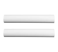 HEMOTON 2pcs White Plastic Mailing Poster Tubes for Paper Scrolls and Artworks, Convenient Storage and Transport, Reusable round Poster Tube Carrying Case for Students and Artists