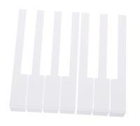 HEMOTON 2pcs White Plastic Piano Keytops Repair Accessories for Piano Keyboard with Practical Functions to Brighten up Worn-out Keys for Repair and Maintenance