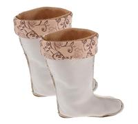 HEMOTON 2pcs Women S Thermal Boot Liners Thick Fleece Inserts for Rain Boots Warm Winter Shoe Liners for Hiking Outdoor Cold Weather Easy Fit Warm Socks