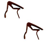 HEMOTON 2pcs Wood Grain Guitar Capo Practical Tune Clamp Clip Musical Instrument Accessories for Classical Guitar and Ukulele Tuners