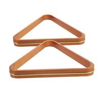 HEMOTON 2Pcs Wooden Billiard Triangle Rack Holder Durable Pool Table Accessory for Accurate Ball Positioning Luxurious Design Enhancing Gameplay Experience