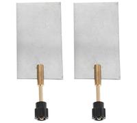 HEMOTON 2pcs Zinc Electrode Plates with Terminal Post for School Science Experiments and Corrosion Studies, Compact Zinc Copper Electrodes for Educational Chemistry and Physics Lab Use