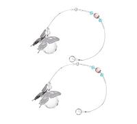 HEMOTON 2sets 2pcs Creative Crystal Pendants for Home Decor Shiny Hanging Accessories Unique Ornamental for DIY Projects and Feng Shui Decor 2pcs*2