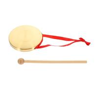 HEMOTON 2sets Copper Gong Hand Gong Creative Musical Instrument for Festivals and Interesting Toy for Boys and Girls for Developing Coordination and Musical Sense