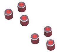 HEMOTON 2sets Electric Guitar Bass Volume Tone Control Knobs Metal Guitar Parts Easy Install Volume Control Knob Cap Gd136 3pcs*2