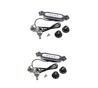HEMOTON 2sets Electric Guitar Volume Tone Control Knob Soundhole Pickup Gmb333 Pre- for Acoustic Electric Guitars 4string*2