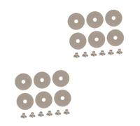 HEMOTON 2sets Flute Replacement Gasket Kit Stainless Steel Fastening Screws Including Washers and Pads for Secure Flute Repair and Easy Installation