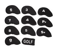 HEMOTON 2sets Golf Club Head Covers Professional Putter Sleeves Black Golf Accessories for Easy Protection and Transport and Sports Equipment Rooms 11pcs*2