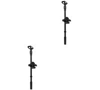 HEMOTON 2sets Metal Mic Arm Adjustable Dual Mic Boom Arm Clamp for Live Streaming Podcasting and Broadcasting Easy Installation Design Compatible Microphones