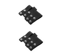 HEMOTON 2sets Outdoor Belt Keepers Soft Pu Strap Retainers Durable Waist Loop Clips Comfortable for Duty Belts Gear Fastener Wear Resistant and Versatile Holder for Men 4pcs*2